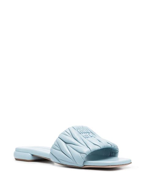 miu miu logo sandal|Women's Miu Miu Sandals and Flip.